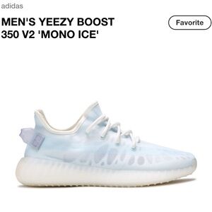 Adidas Men's Yeezy Boost 350 V2 'Mono Ice'